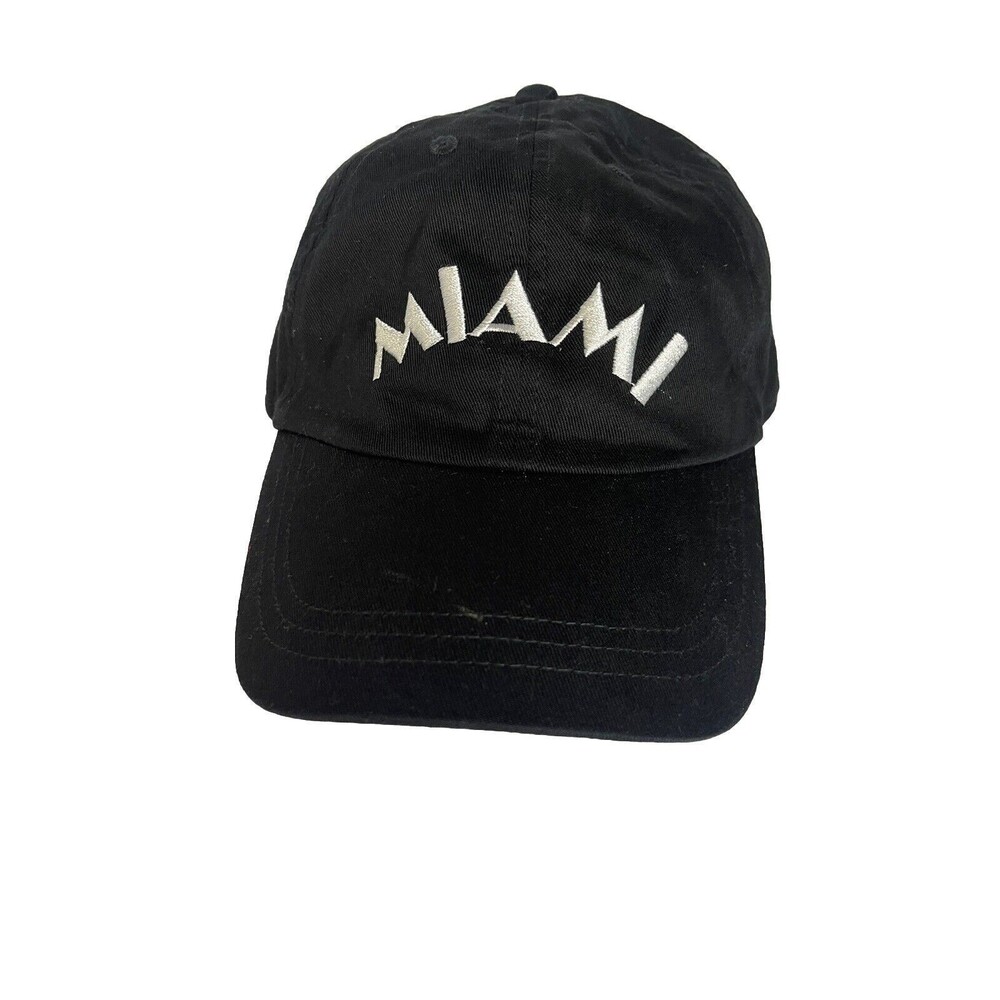 Victoria's Secret PINK "Miami" Adjustable Black Hat Cap Casual
